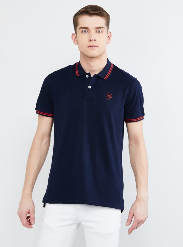 Men Solid Polo T-shirts - Pack of 2