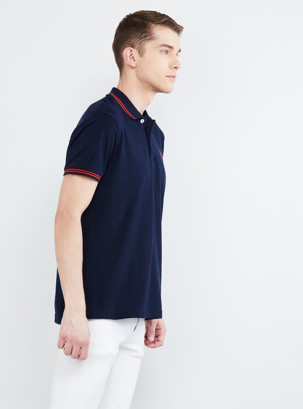 Men Solid Polo T-shirts - Pack of 2