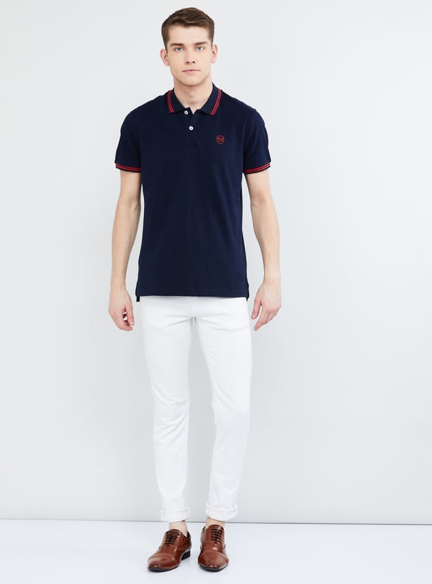 Men Solid Polo T-shirts - Pack of 2