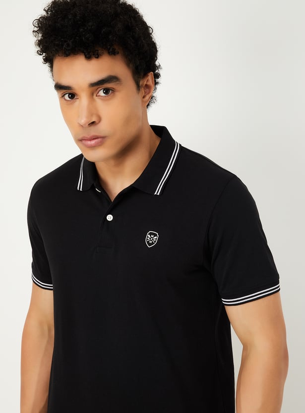 Men Solid Polo T-shirts - Pack of 2