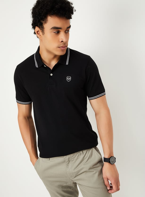 Men Solid Polo T-shirts - Pack of 2