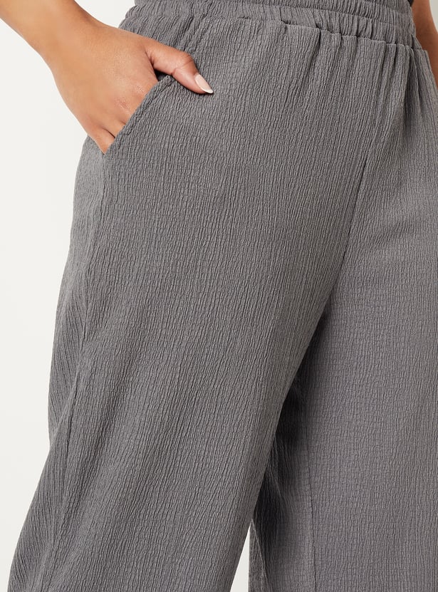 Women Textured Trousers - Pack of 2