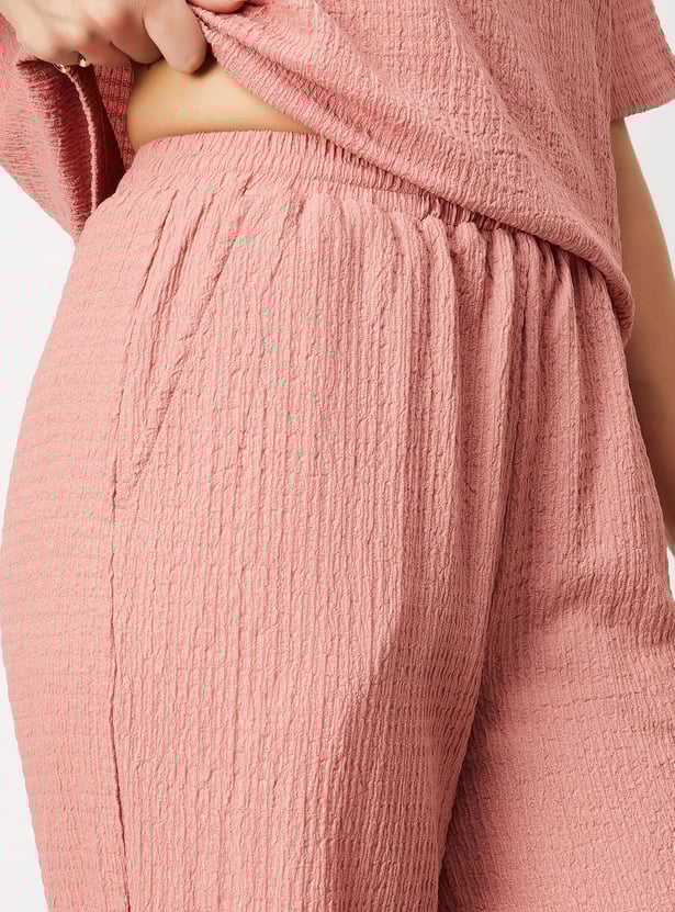 Women Textured Trousers - Pack of 2
