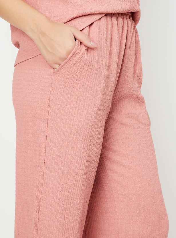 Women Textured Trousers - Pack of 2