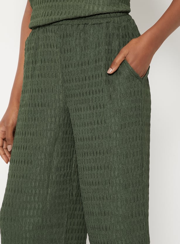 Women Textured Trousers - Pack of 2