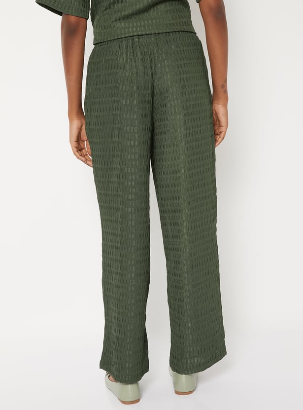 Women Textured Trousers - Pack of 2