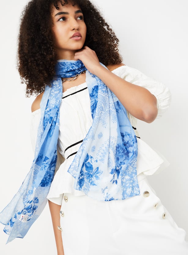 Women Printed Scarf - Pack of 2