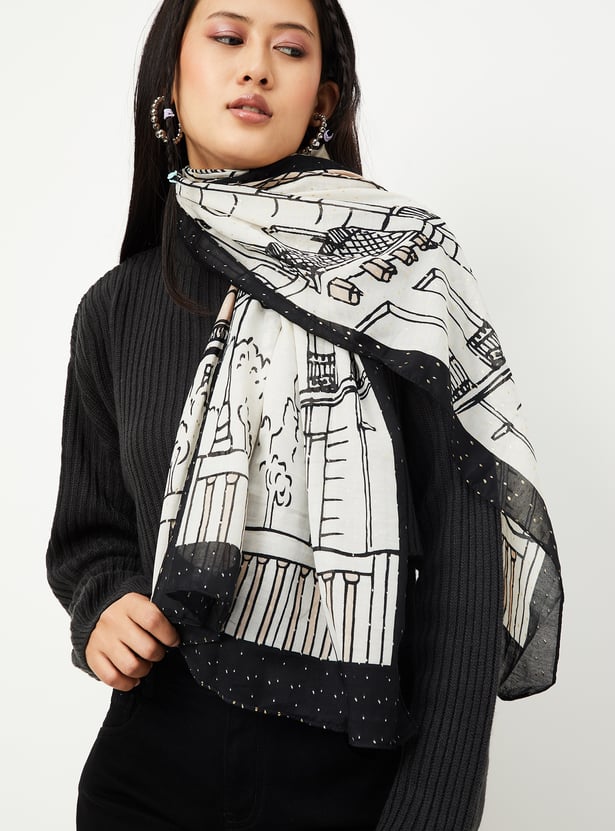 Women Printed Scarves - Pack of 2