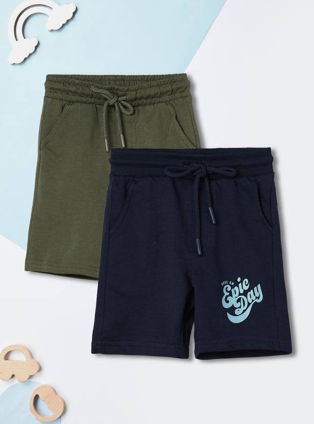 Boys Printed Shorts - Pack of 2