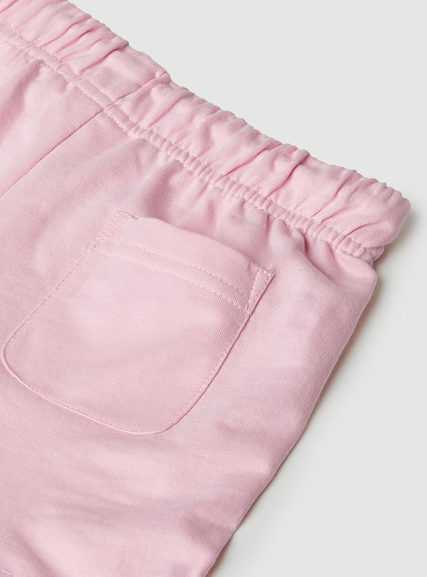 Girls Solid Shorts - Pack of 2