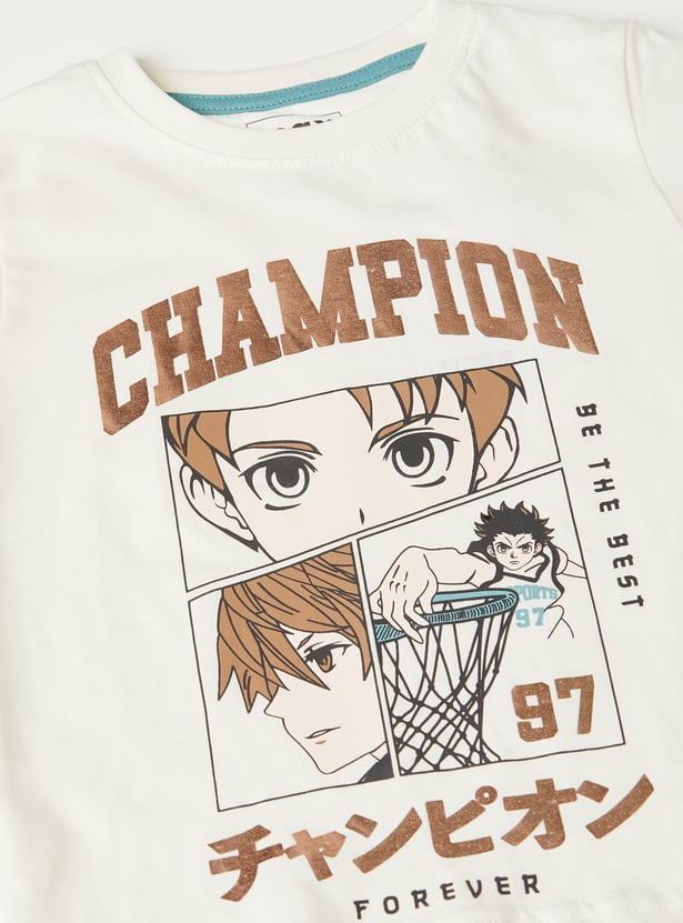 Boys Printed T-shirts - Pack of 2