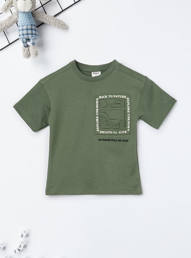 Boys Embossed T-shirts - Pack of 2