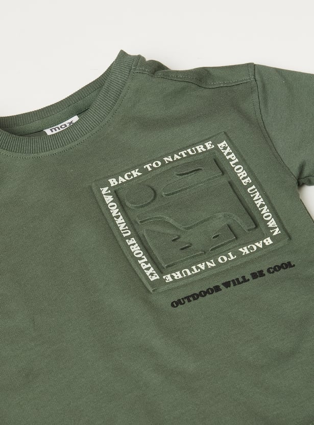 Boys Embossed T-shirts - Pack of 2