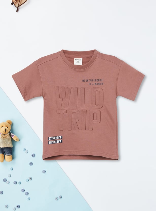 Boys Embossed T-shirts - Pack of 2