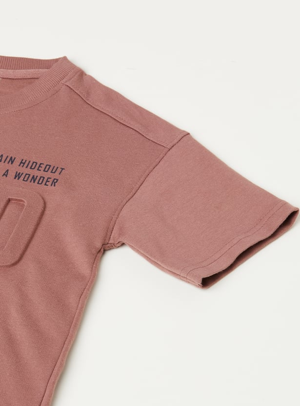 Boys Embossed T-shirts - Pack of 2