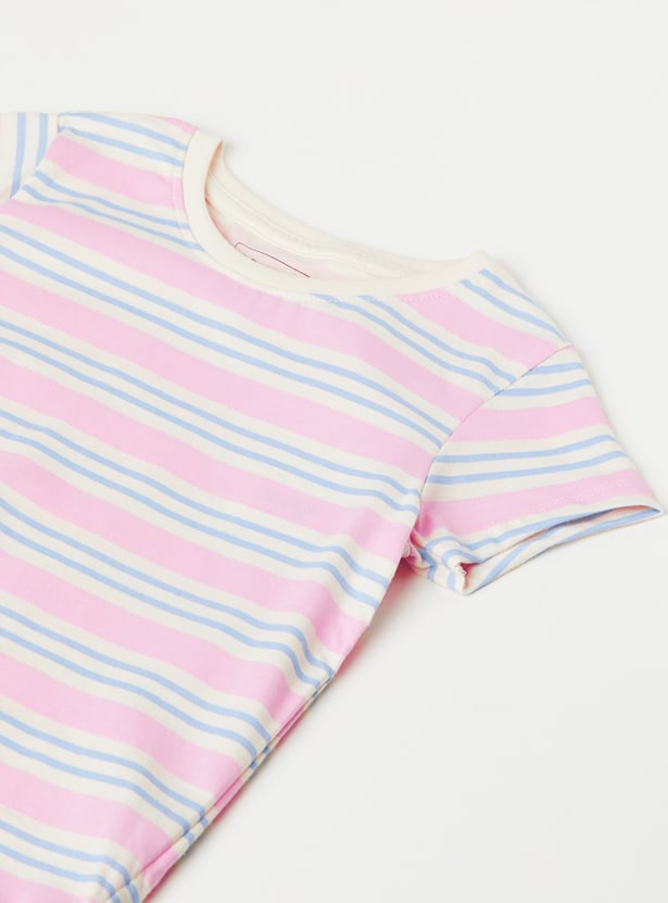 Girls Striped T-shirts - Pack of 2