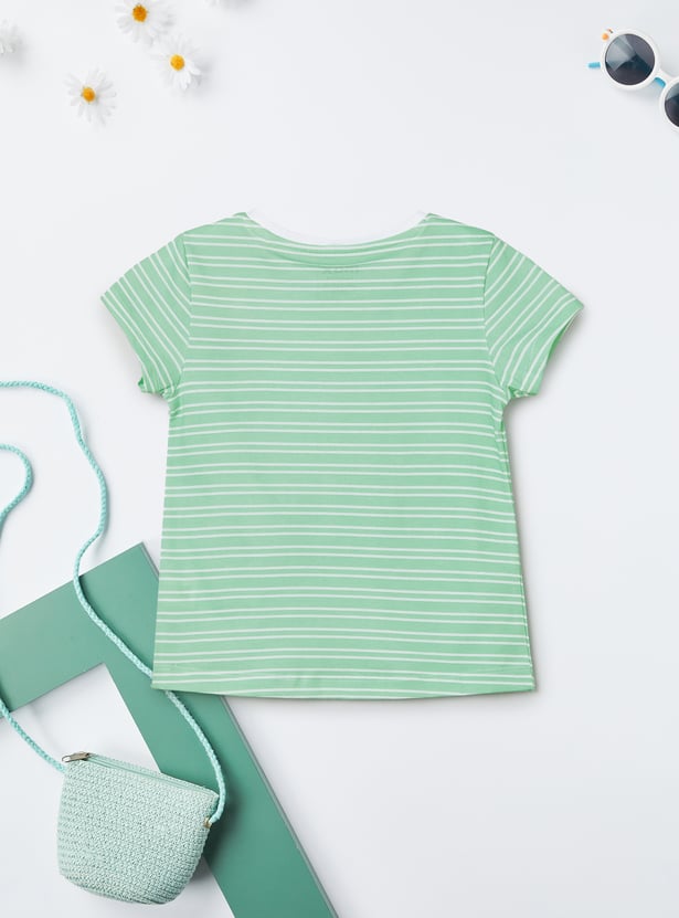 Girls Striped T-shirts - Pack of 2