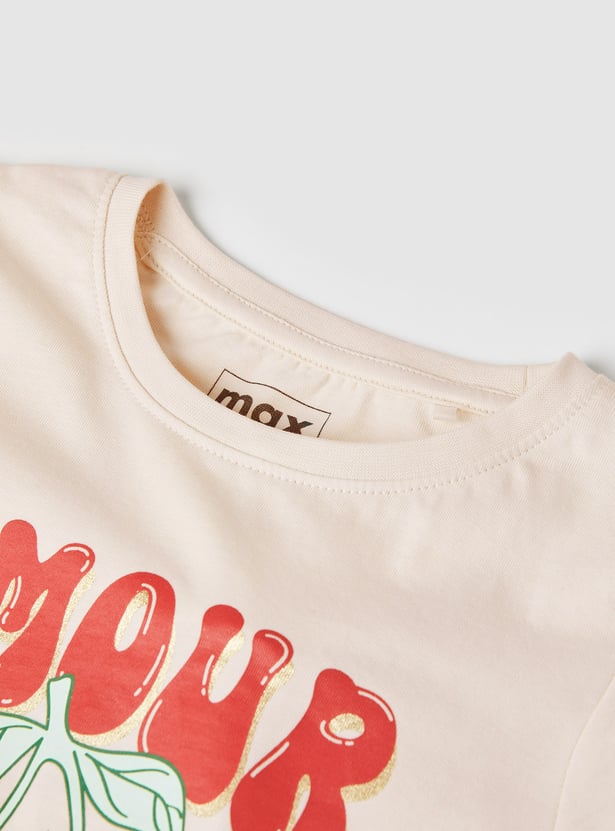 Girls Printed T-shirts - Pack of 2