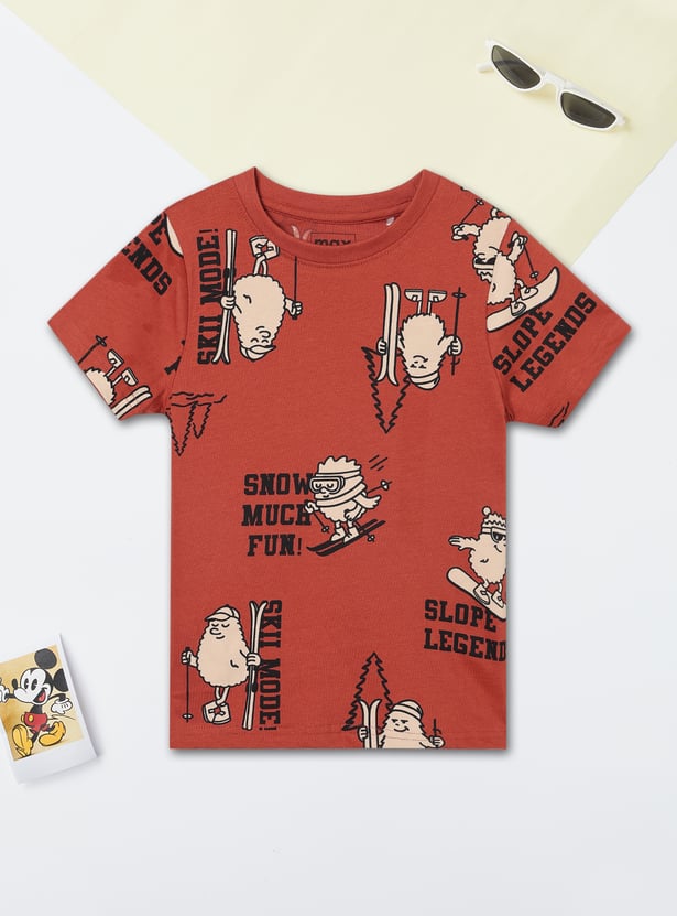 Boys Printed T-shirts - Pack of 2