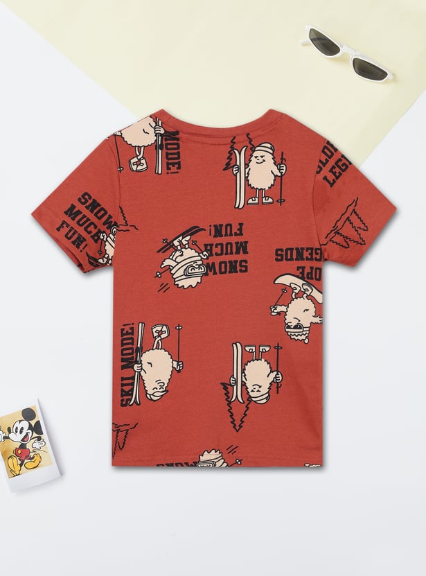 Boys Printed T-shirts - Pack of 2