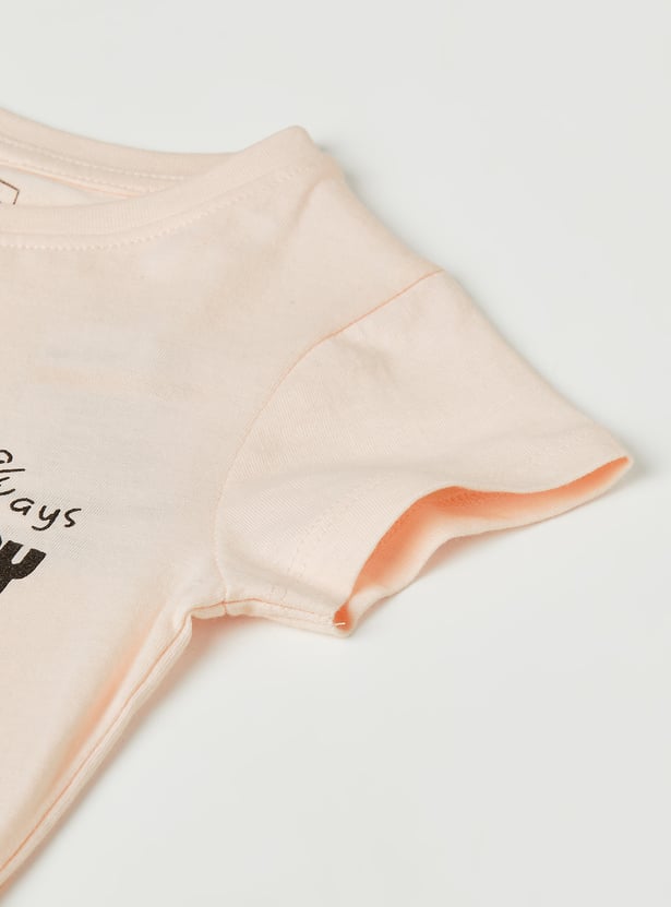 Girls Printed T-shirts - Pack of 2