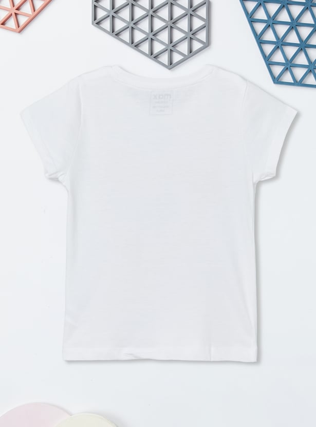 Girls Printed T-shirts - Pack of 2