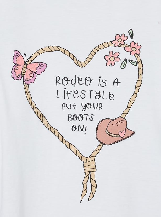 Girls Printed T-shirts - Pack of 2