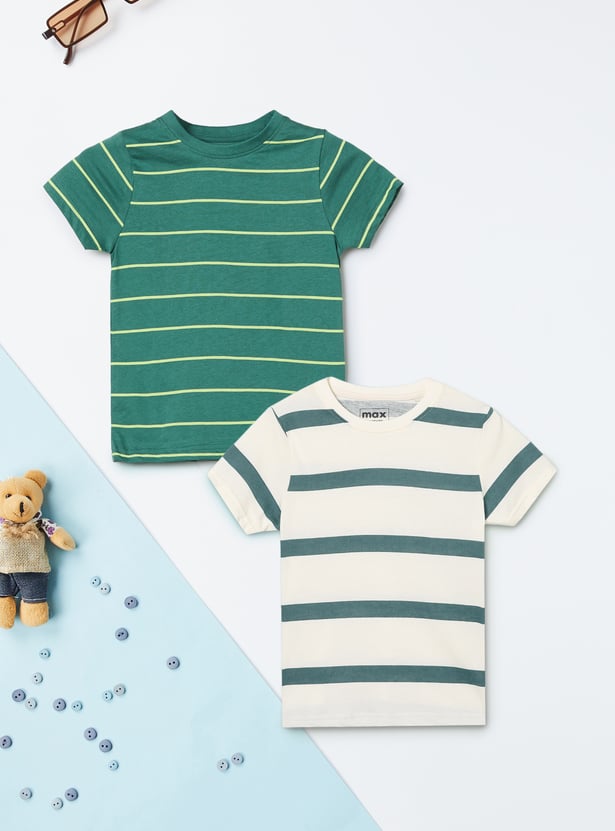 Boys Striped T-shirts - Pack of 2
