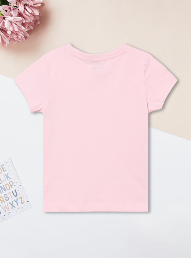 Girls Printed T-shirts - Pack of 2