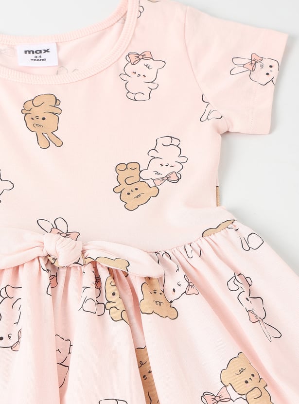 Girls Printed Dresses - Pack of 2