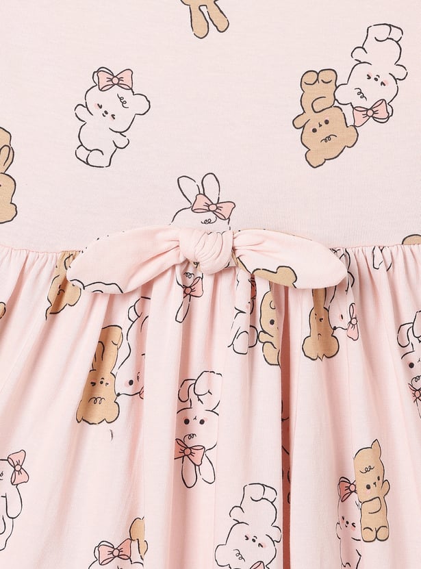 Girls Printed Dresses - Pack of 2
