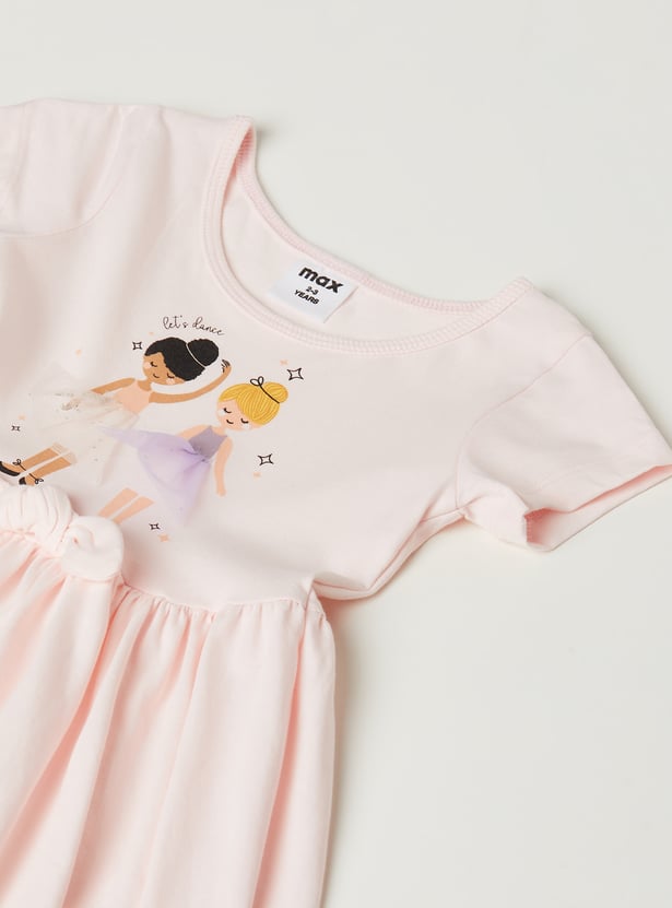 Girls Printed Dresses - Pack of 2