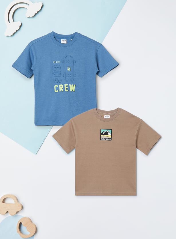 Boys Printed T-shirt - Pack of 2