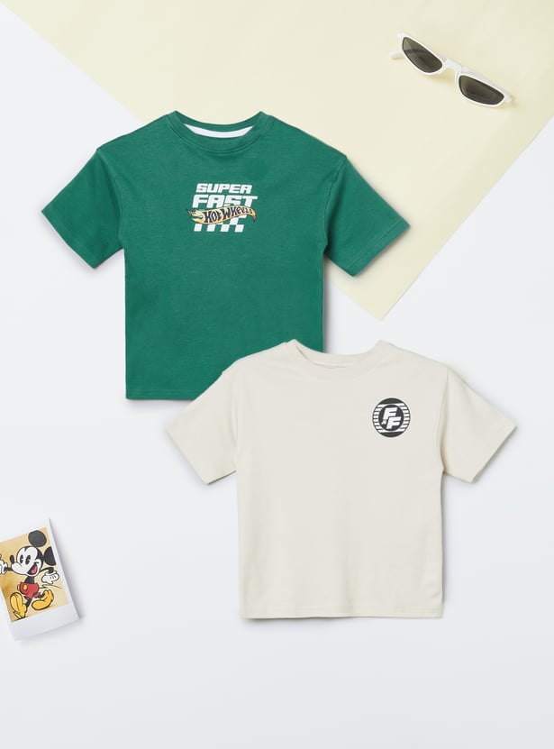 Boys Character Print T-shirts - Pack of 2
