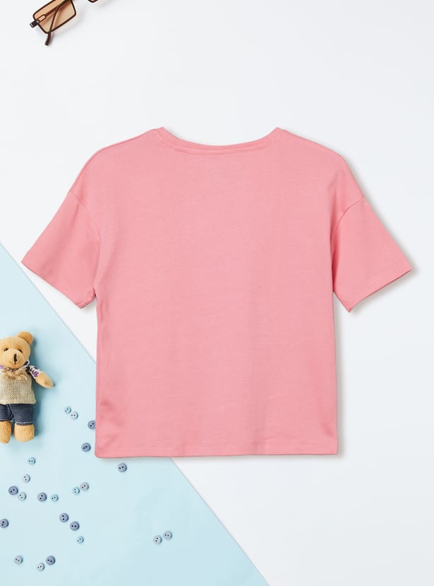 Girls Character Print T-shirts - Pack of 2