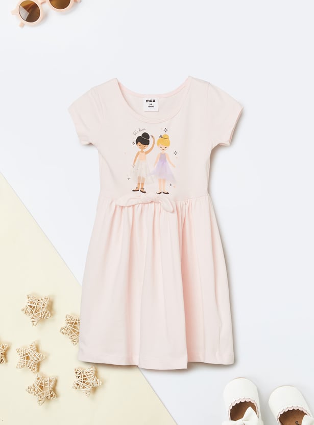 Girls Printed Dresses - Pack of 2