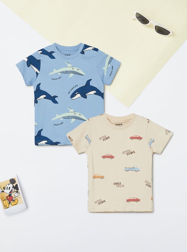 Boys Printed T-shirt - Pack of 2
