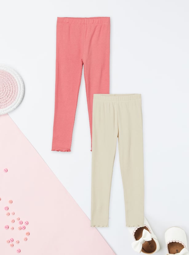 Girls Assorted Leggings - Pack of 2
