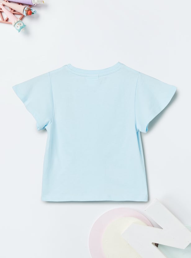 Girls Embroidered T-shirts - Pack of 2