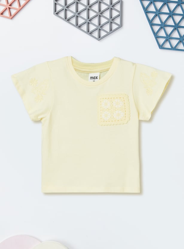 Girls Crochet T-shirt - Pack of 2