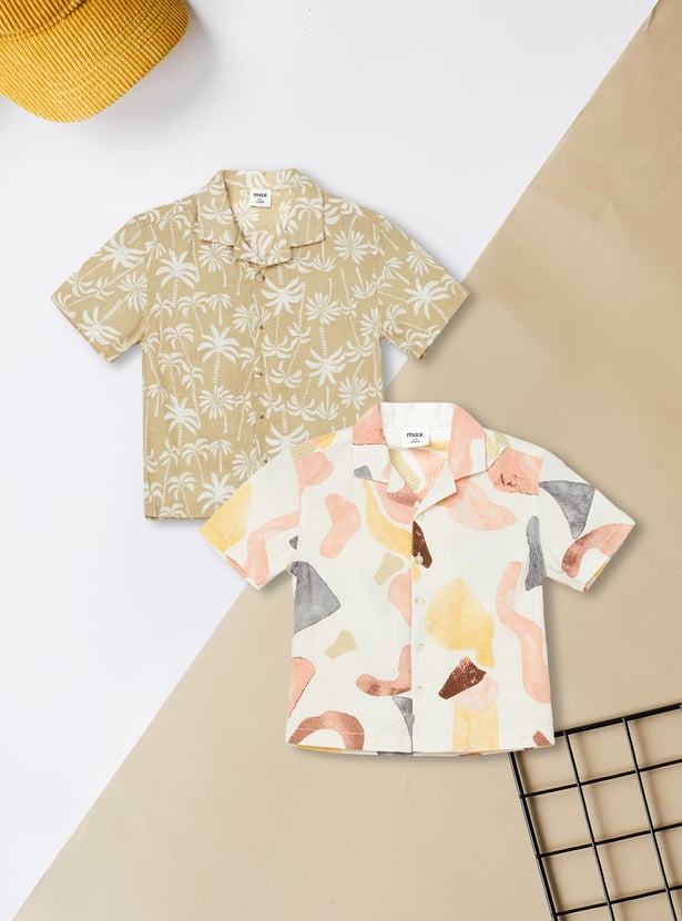 Boys Printed Shirts - Pack of 2