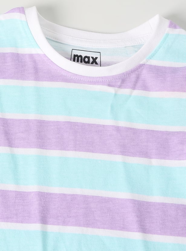Girls Striped T-shirt - Pack of 2