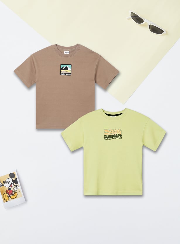 Boys Printed T-shirt - Pack of 2