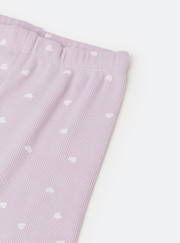 Girls Printed Leggings - Pack of 2