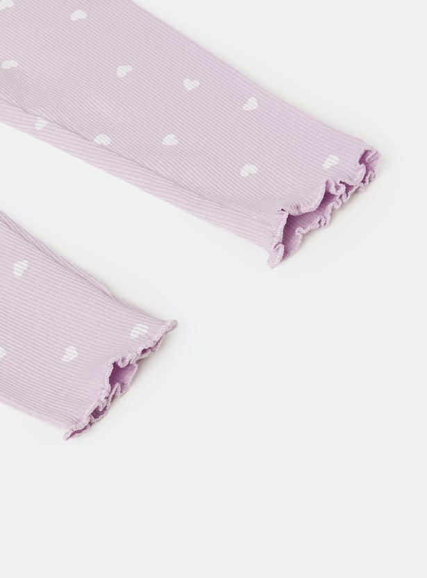 Girls Printed Leggings - Pack of 2