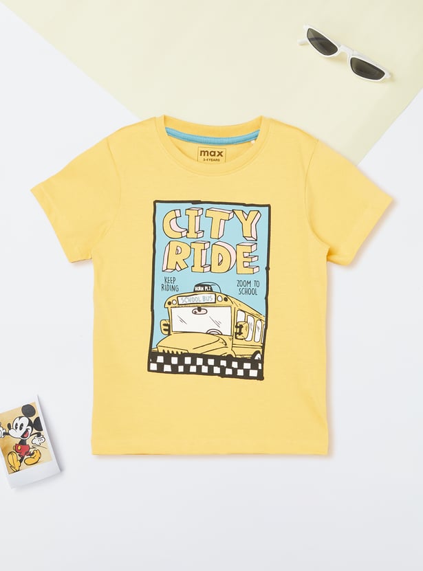 Boys Printed T-shirts - Pack of 2