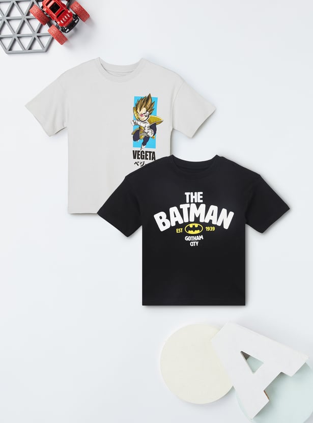 Boys Character Print T-shirt - Pack of 2