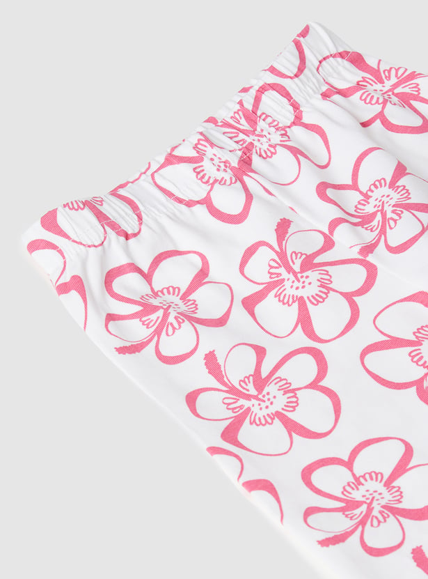 Girls Printed Leggings - Pack of 2