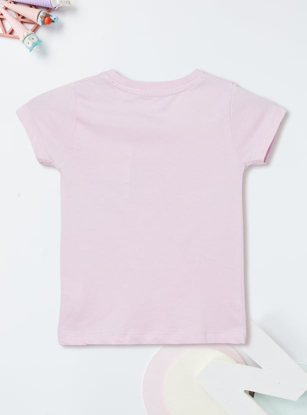 Girls Printed T-shirts - Pack of 2