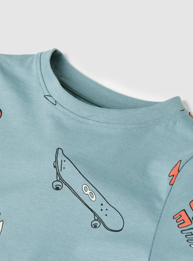 Boys Printed T-shirts - Pack of 2